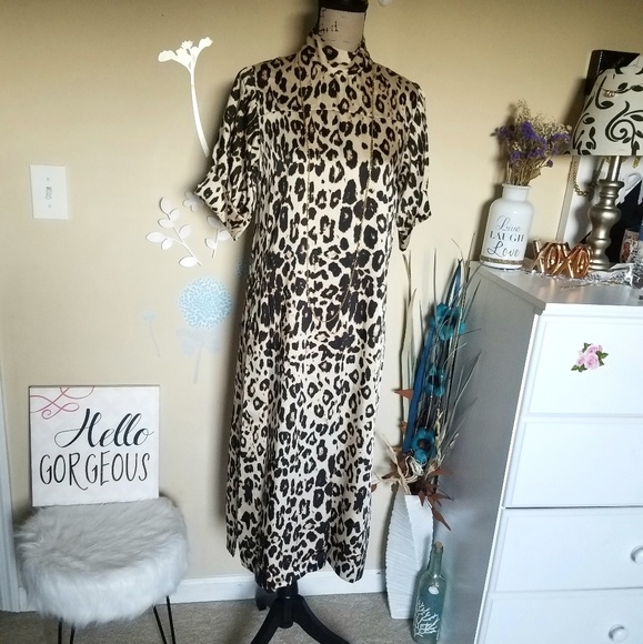 New Zara Woman Leopard Dress - Picture 4 of 8